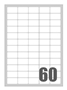 Slika SAMOLEPILNE ETIKETE MEGASTAR 37,5X23,5 MM - 60 NA LISTU