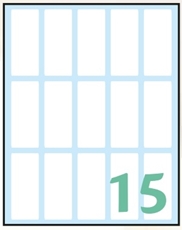 Slika WHITE samoljepljive etikete 48x20