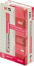 Picture of M&G 501 WHITEBOARD MARKER RED 1/10