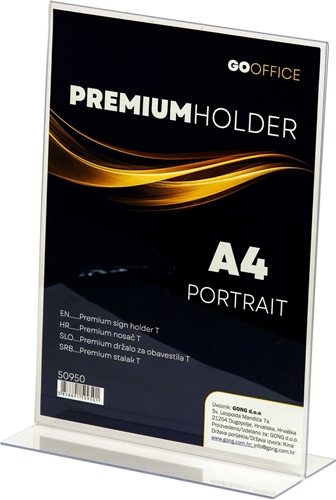 Fotografija proizvoda: GOOFFICE NOSAČ OBAVIJESTI T/A4 - Gong webshop