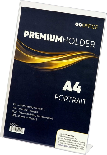 Fotografija proizvoda: GOOFFICE NOSAČ OBAVIJESTI OKOMITI L/A4 - Gong webshop