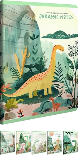 Picture of JURASSIC NOTES BILJEŽNICA A4  CRTE