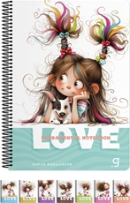 Slika od LOVE BOOK SPIRALNI BLOKIĆ A6 CRTE