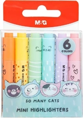 Slika od M&G SO MANY CATS MINI FLUO MARKER PASTEL 1/6