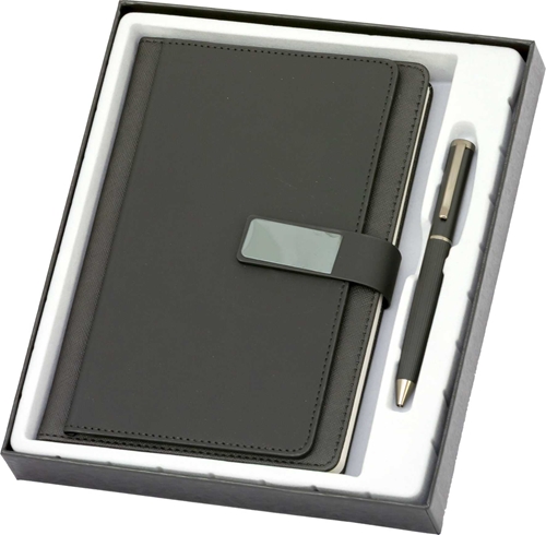 Slika PREMIUM POKLON SET - ORGANIZER S OLOVKOM U POKLON KUTIJI A5