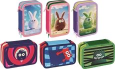 Slika MONSTERS PELIKAN ETUI 3 ZIP S PRIBOROM