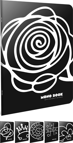 Slika MONO BOOK BILJEŽNICA A4  CRTE