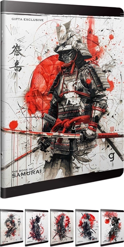 Slika SAMURAI BILJEŽNICA A4  CRTE