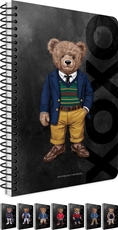 Slika XOXO 2 SPIRALNA BILJEŽNICA A4 CRTE